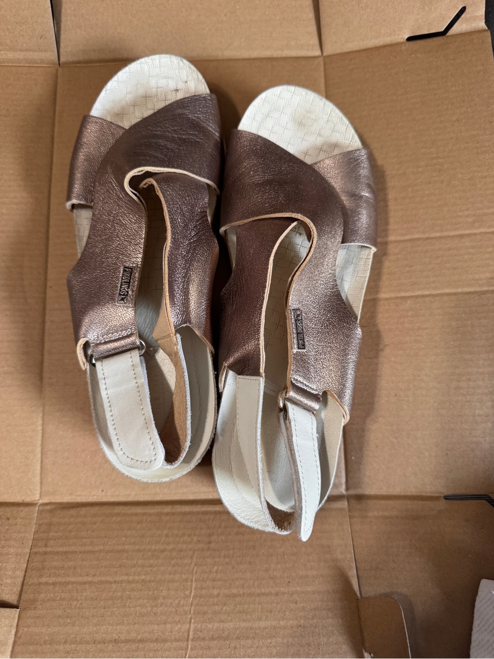 PIKOLINOS Metallic Bronze Slingback Sandals-SO COMFORTABLE & GO WITH EVERYTHING